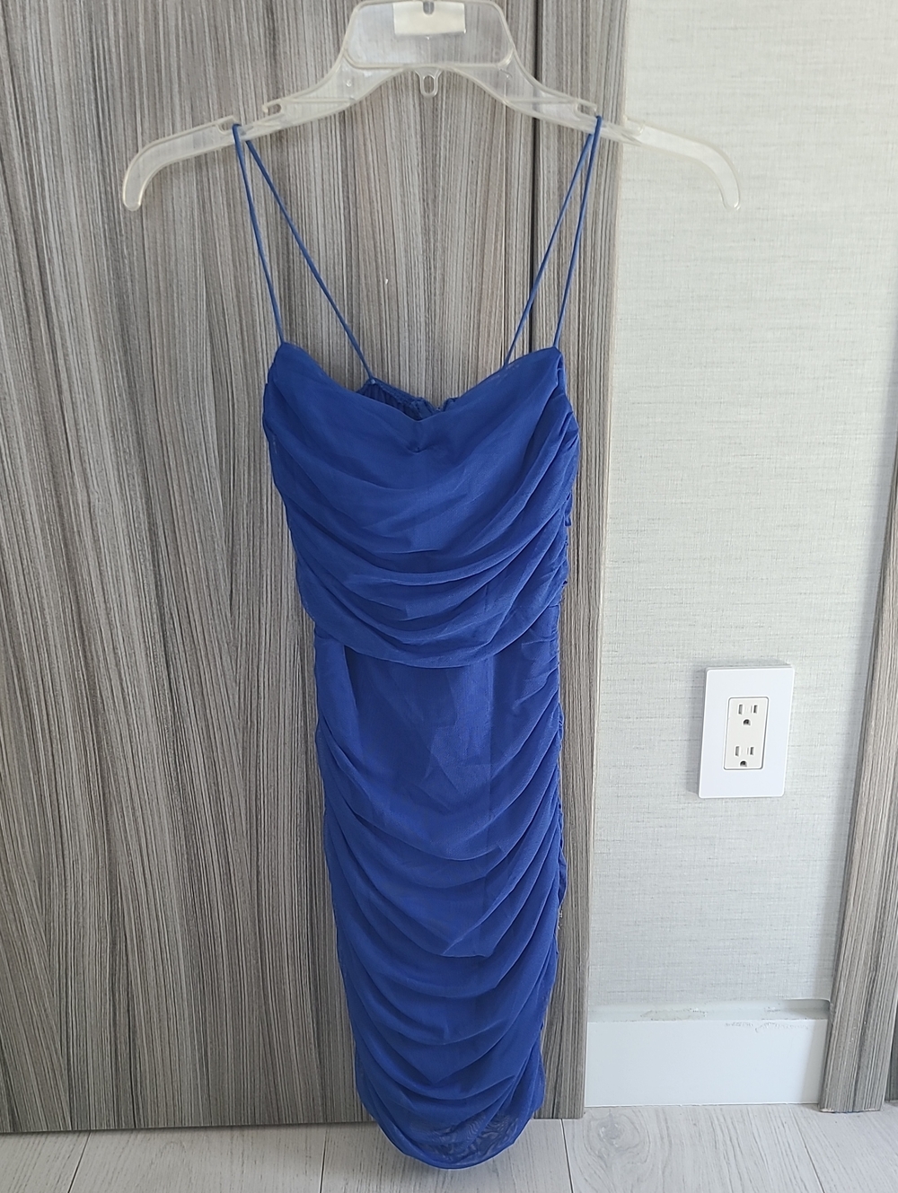 Princess Polly Royal Blue Ruched Midi Dress